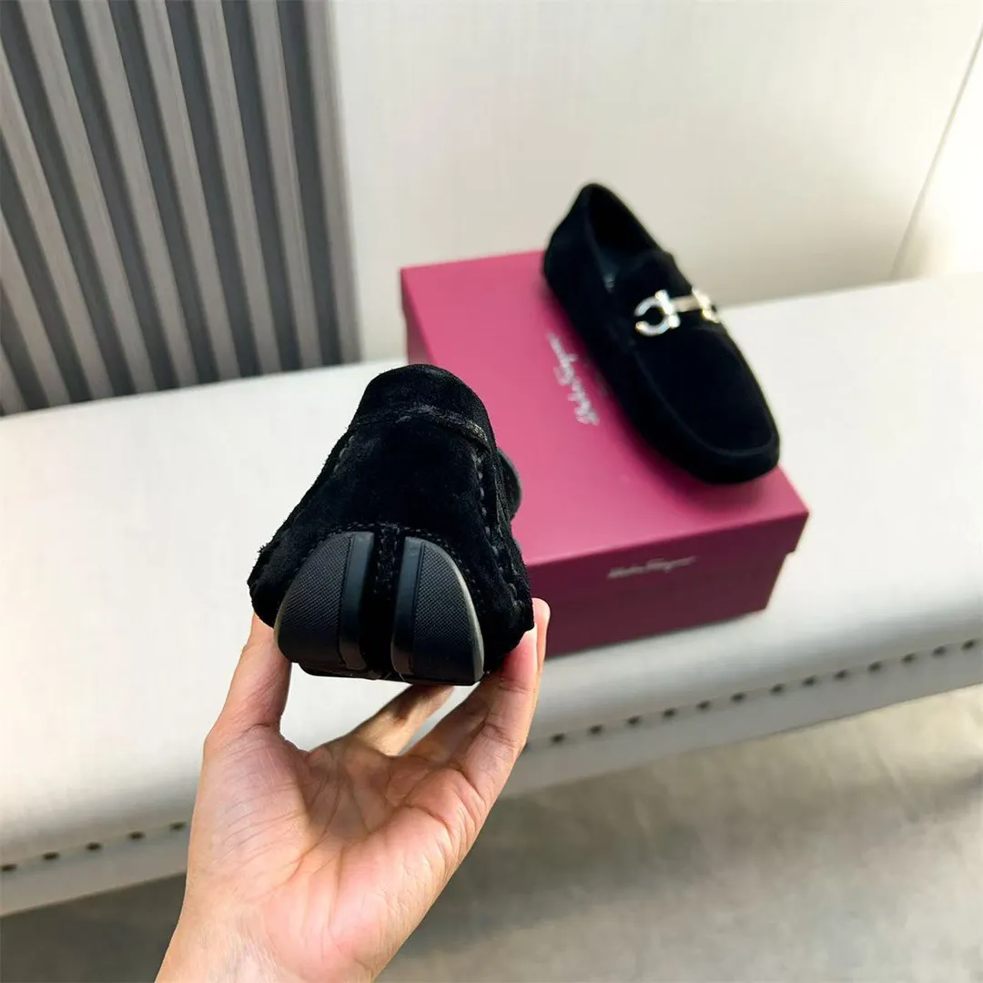 Men's shoes 💰560 Ferragamo new high-end quality 🔥 black cowhide ➕ cowhide lining size 38-45